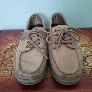 Men's Vintage Tan BASS Boat Deck Shoes Size 8.5